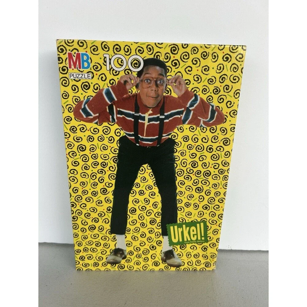 Vintage 1991 Steve Urkel Family Matters MB 100 Piece Puzzle Sealed NOS